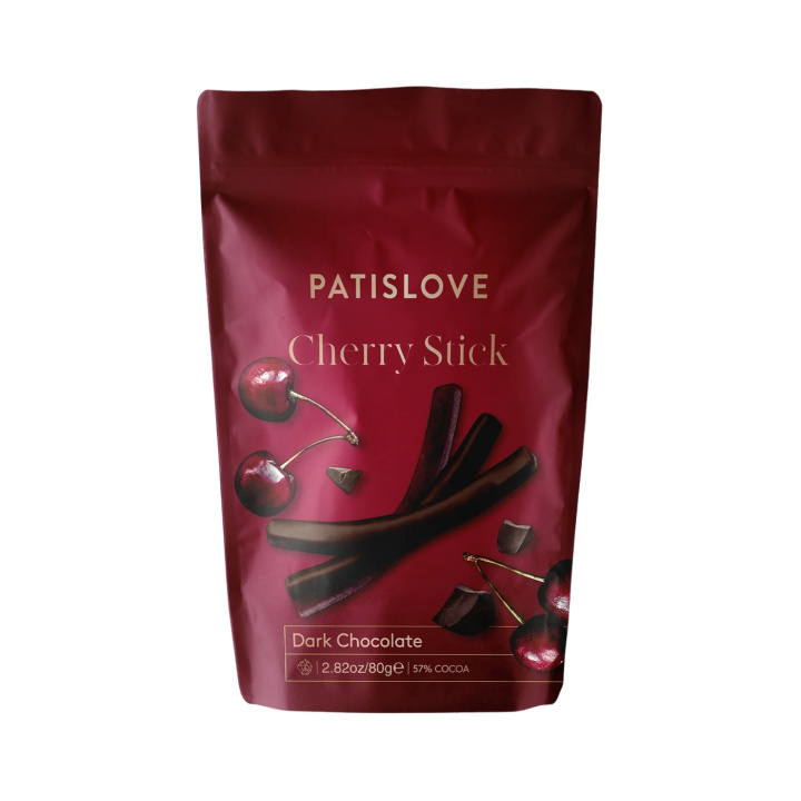 Kirsikkatikut Tummassa Suklaassa 80 g ryhmässä Raaka-aineet / Karkkia & Suklaata / Välipalat @ Rawfoodshop Scandinavia AB (40002564)