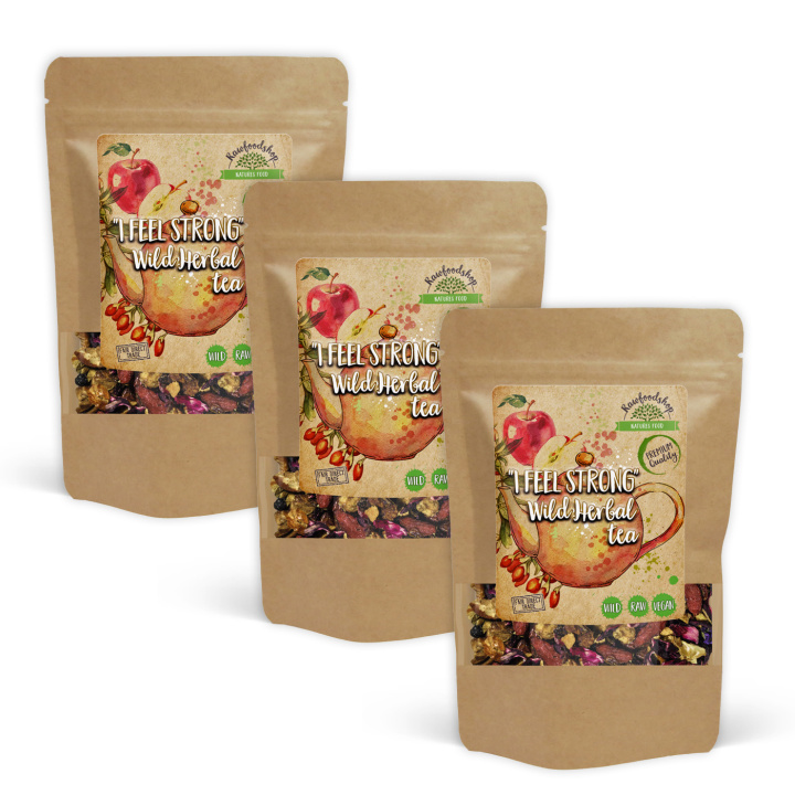 I Feel Strong Villi Yrttitee 100g x 3 pakettia ryhmässä Raaka-aineet / Juomat / Teet @ Rawfoodshop Scandinavia AB (40193-SET3)