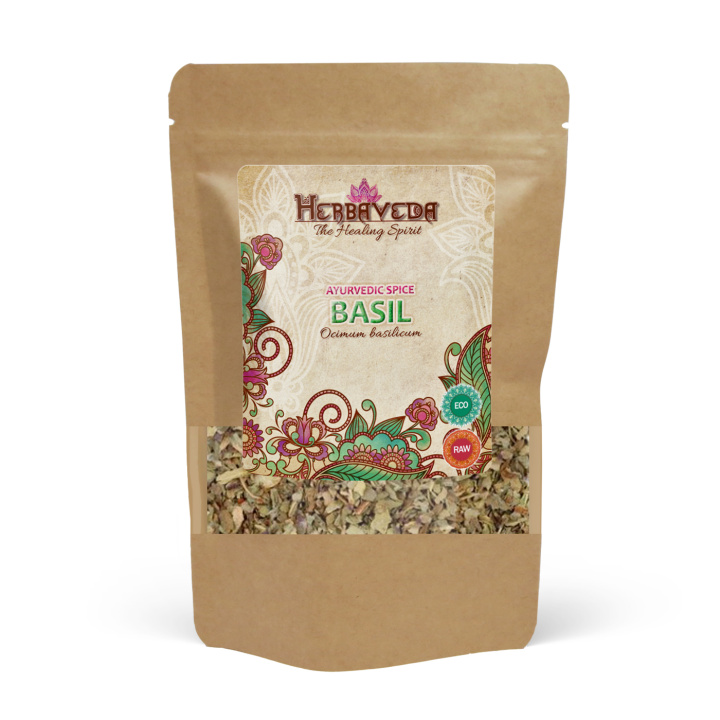 Basilika LUOMU 30g ryhmässä Raaka-aineet / Ruokakomero / Mausteet & Suola @ Rawfoodshop Scandinavia AB (406031)