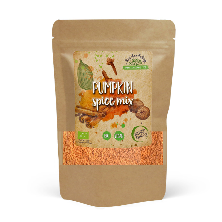 Pumpkin Spice Mix LUOMU 100g ryhmässä Raaka-aineet / Ruokakomero / Mausteet & Suola @ Rawfoodshop Scandinavia AB (406501)