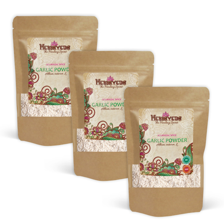 Valkosipulijauhe LUOMU 100g x 3 pakettia ryhmässä Raaka-aineet / Ruokakomero / Mausteet & Suola @ Rawfoodshop Scandinavia AB (4069411-SET3)