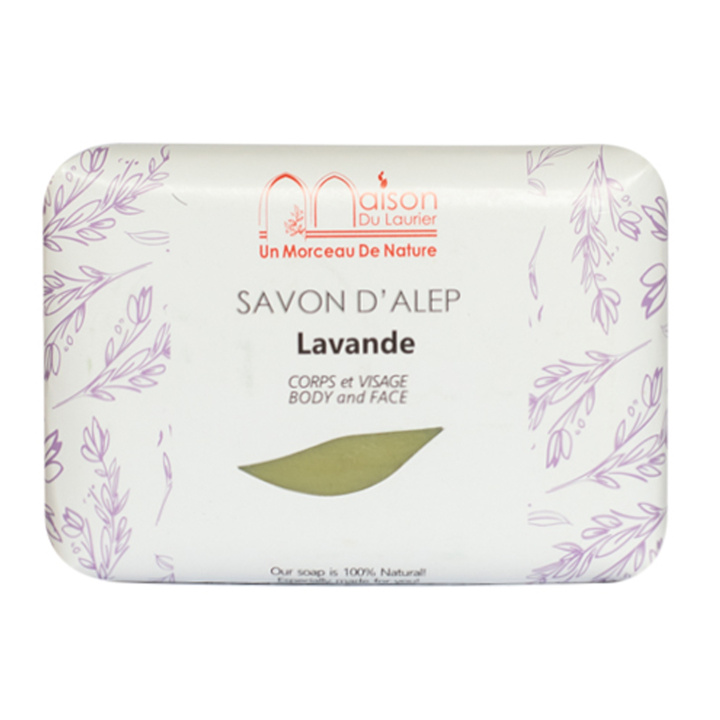Alepposaippua Lavender 100g ryhmässä Iho & Vartalo / Vartalo / Käsisaippua @ Rawfoodshop Scandinavia AB (429154)