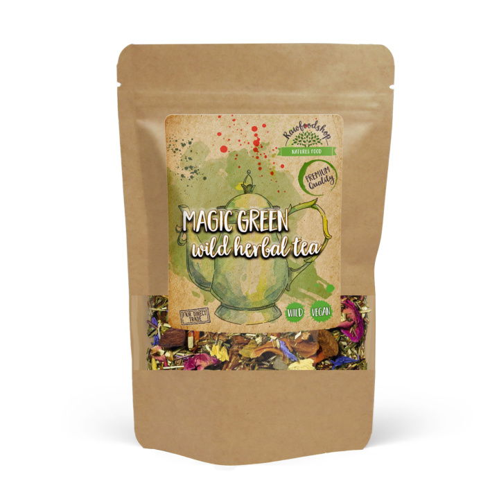 Magic Green Villi Yrttitee 100g ryhmässä Raaka-aineet / Juomat / Teet @ Rawfoodshop Scandinavia AB (43329)