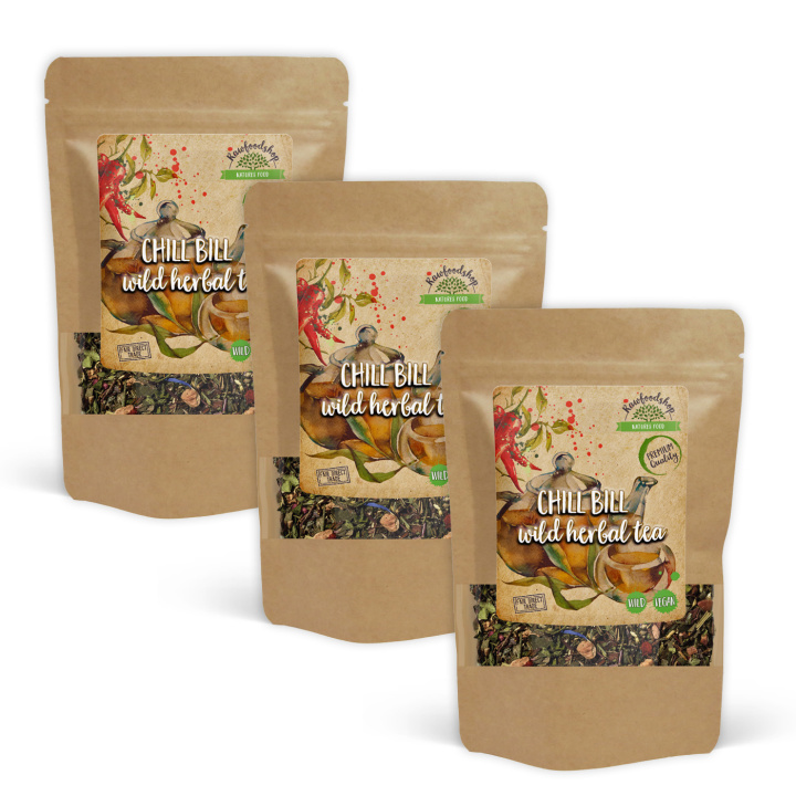 Chill Bill Villi Yrttitee 100g x 3 pakettia ryhmässä Raaka-aineet / Juomat / Teet @ Rawfoodshop Scandinavia AB (43341-SET3)
