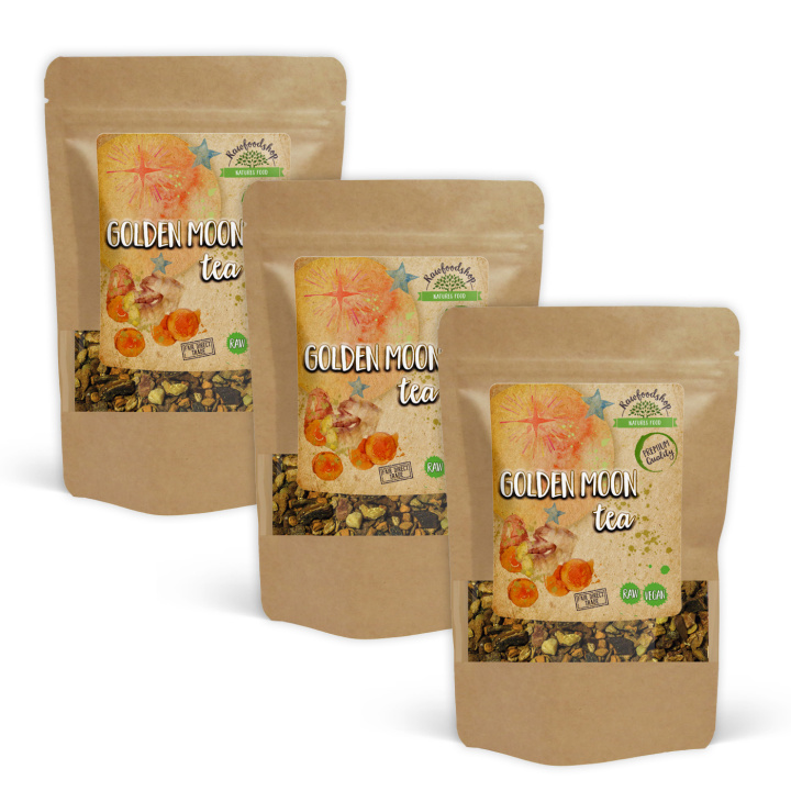 Golden Moon Tee 50g x 3 pakettia ryhmässä Raaka-aineet / Juomat / Teet @ Rawfoodshop Scandinavia AB (437195-SET3)