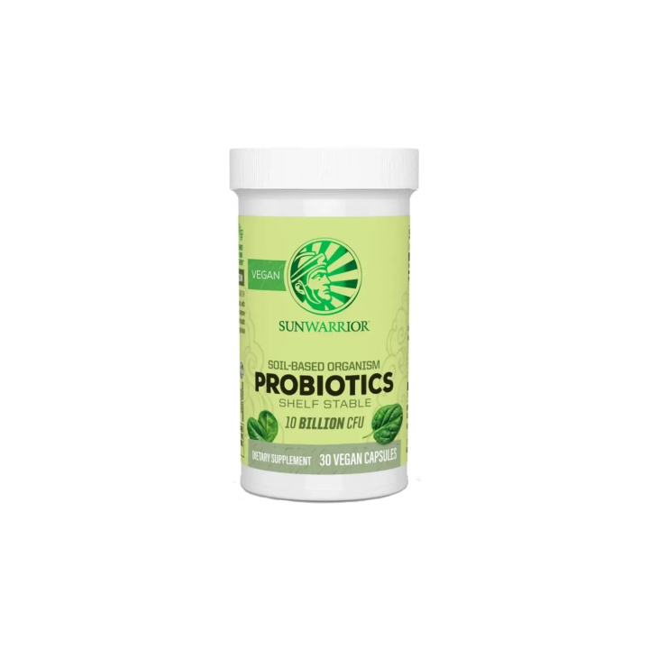 Sunwarrior Probiotics 30 kapselia ryhmässä Ravintolisät / Muut ravintolisät / Maitohappobakteerit @ Rawfoodshop Scandinavia AB (60261)