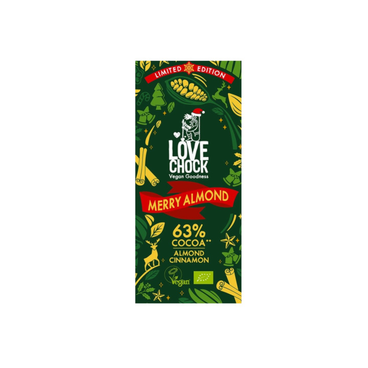 Suklaa kanelilla & mantelilla LUOMU 70g ryhmässä Raaka-aineet / Karkkia & Suklaata @ Rawfoodshop Scandinavia AB (61009)