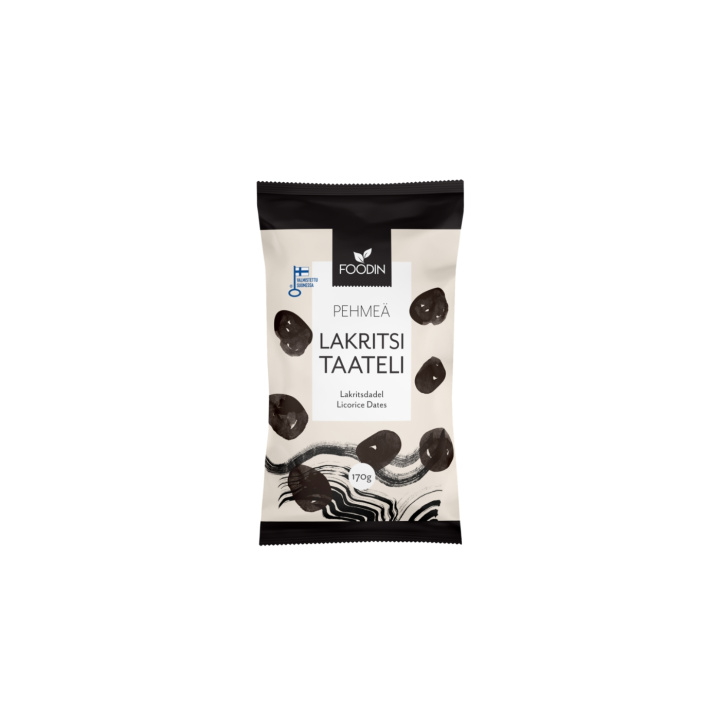 Lakritsi Taatelit 170g ryhmässä Raaka-aineet / Karkkia & Suklaata / Makeiset @ Rawfoodshop Scandinavia AB (6430048231632)