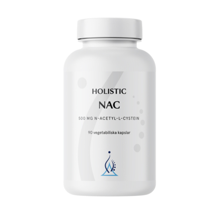 Holistic NAC 90 kapselia ryhmässä Ravintolisät / Proteiinit & Aminohapot / Aminohapot @ Rawfoodshop Scandinavia AB (66060)