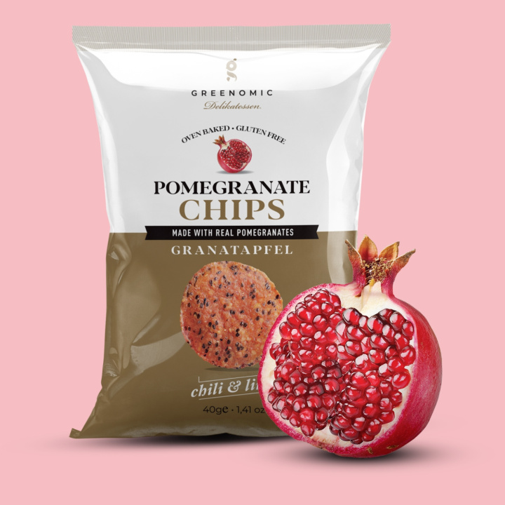 Granaattiomena Sipsit – Chili & Lime 40g ryhmässä Raaka-aineet / Karkkia & Suklaata / Välipalat @ Rawfoodshop Scandinavia AB (70020)