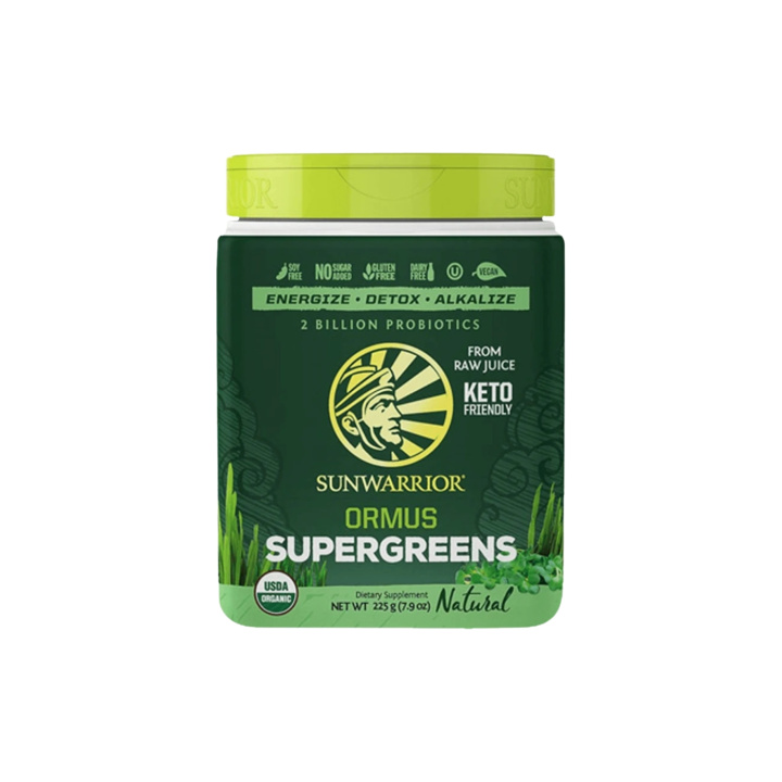 Sunwarrior Ormus Super Greens 225g ryhmässä Raaka-aineet / Terveysruoka / Vihreät Jauheet @ Rawfoodshop Scandinavia AB (713)