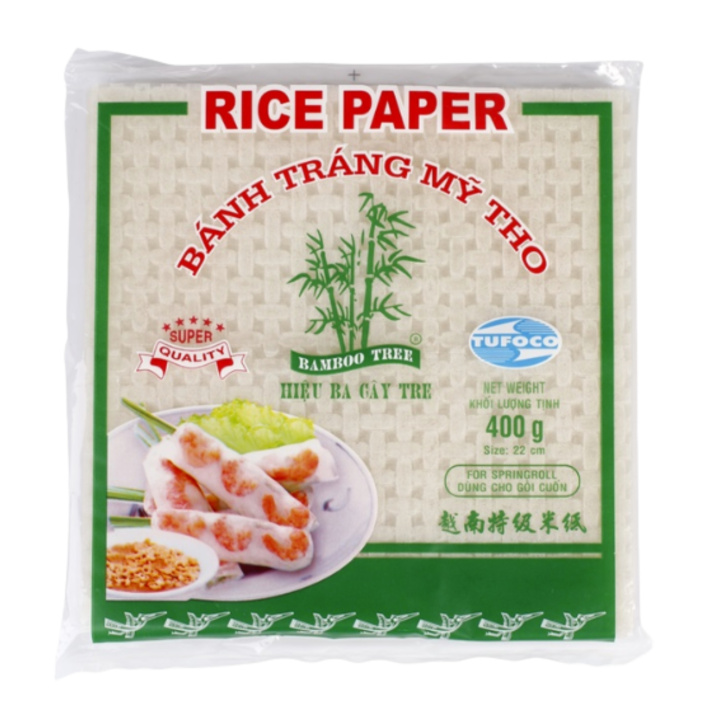 Riisipaperi Neliö 22 cm 400 g ryhmässä Raaka-aineet / Ruokakomero / Pasta & Nuudelit @ Rawfoodshop Scandinavia AB (734-1)