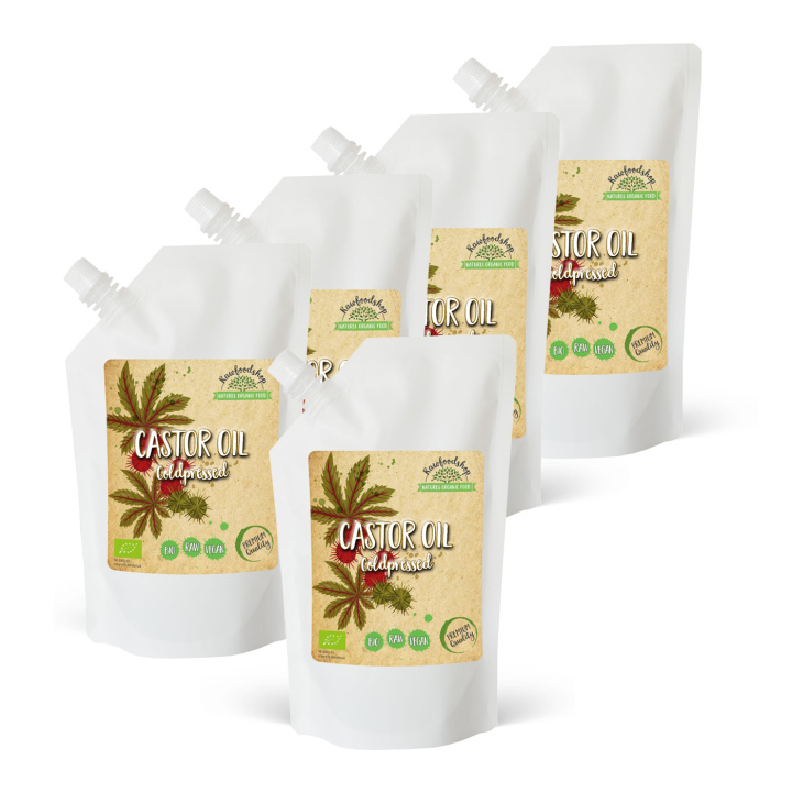 Risiiniöljy kylmäpuristettu LUOMU 1000ml x 5 pakettia ryhmässä Iho & Vartalo / Luonnollinen DIY / Kasviöljyt @ Rawfoodshop Scandinavia AB (7403203-SET5)