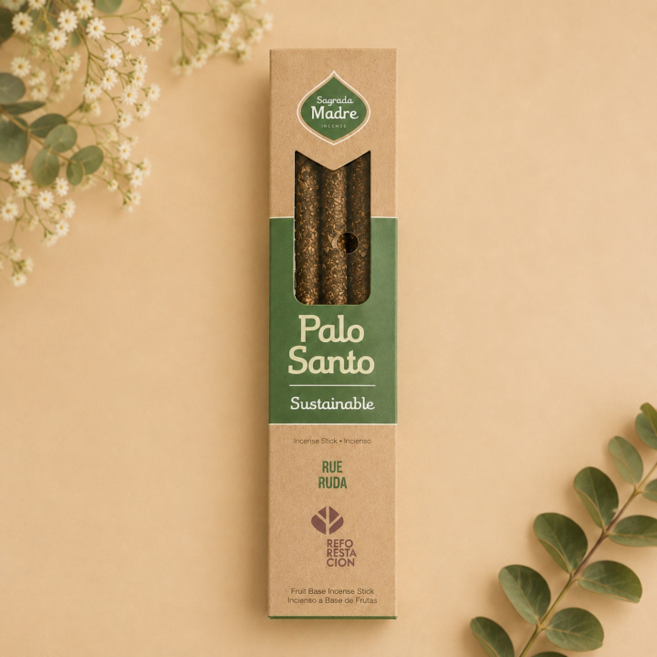 Suitsuke Palo Santo & Ruda 8kpl ryhmässä Koti & Sielu / Tunnelma & tuoksu / Suitsuke @ Rawfoodshop Scandinavia AB (7798348236603)