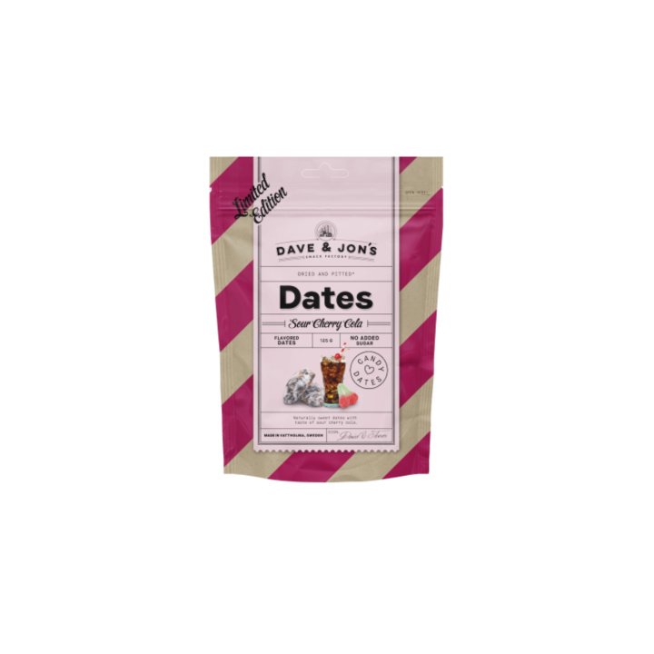 Taatelit Sour Cherry Cola 125g ryhmässä Raaka-aineet / Hedelmät & Marjat / Taatelit @ Rawfoodshop Scandinavia AB (800015585)