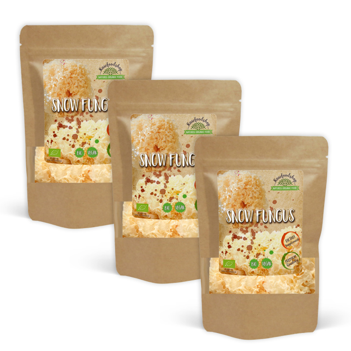 Snow Fungus Koko LUOMU 125g x 3 pakettia ryhmässä Ravintolisät / Yrtit ja Kasvit / Sienet @ Rawfoodshop Scandinavia AB (82433125-SET3)