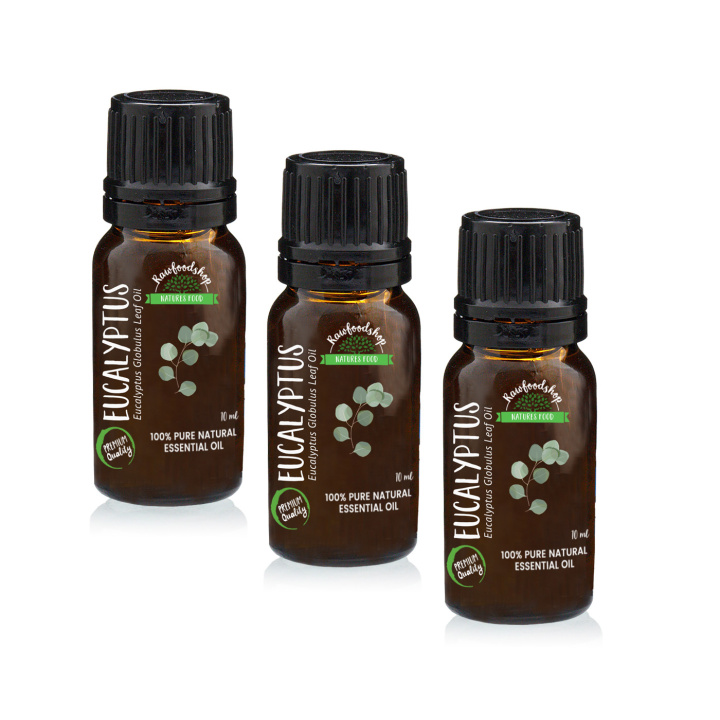 Eukalyptus Eteerinen Öljy 10ml x 3 pakettia ryhmässä Iho & Vartalo / Luonnollinen DIY / Eteeriset öljyt @ Rawfoodshop Scandinavia AB (9606-SET3)
