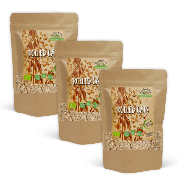 Gluteenittomat kaurahiutaleet LUOMU 1kg x 3 pakettia ryhmässä Raaka-aineet / Leipominen / Viljat & Hiutaleet @ Rawfoodshop Scandinavia AB (AB0061-SET3)