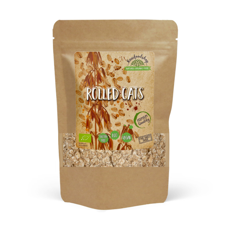 Gluteenittomat kaurahiutaleet LUOMU 500g ryhmässä Raaka-aineet / Leipominen / Viljat & Hiutaleet @ Rawfoodshop Scandinavia AB (AB006)