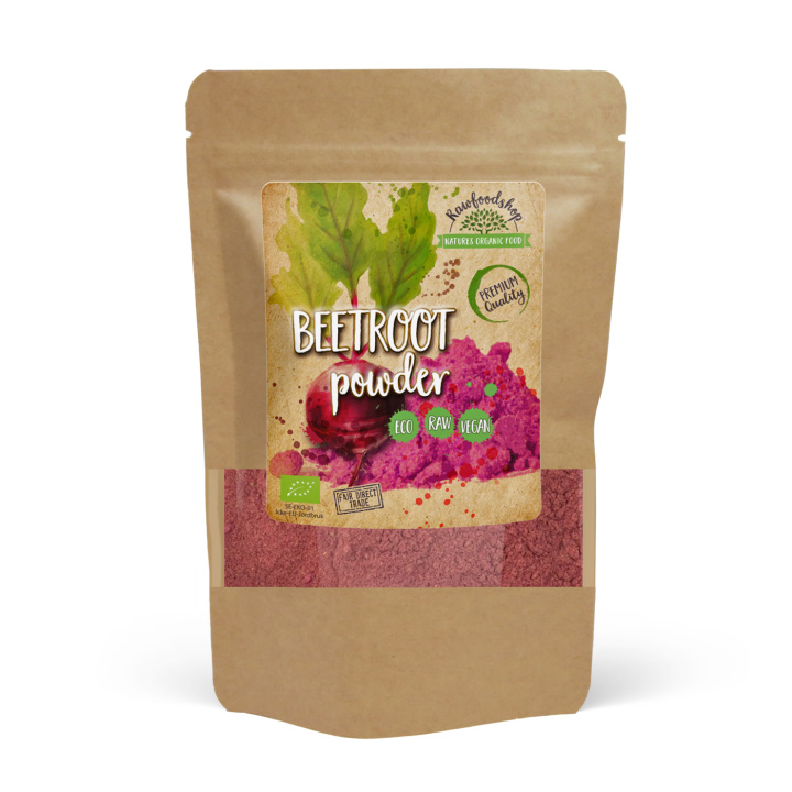 Punajuurijauhe LUOMU 250g ryhmässä Raaka-aineet / Terveysruoka / Vihreät Jauheet @ Rawfoodshop Scandinavia AB (AB027)