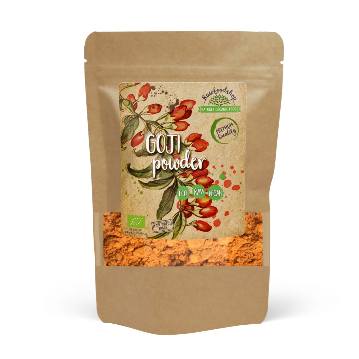 Gojimarjajauhe LUOMU 125g ryhmässä Raaka-aineet / Hedelmät & Marjat / Goji-marjat @ Rawfoodshop Scandinavia AB (AB036)