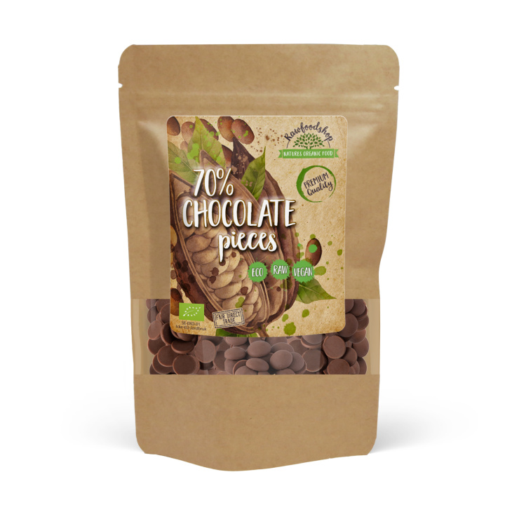 Perulaiset suklaanapit 70% LUOMU 100g ryhmässä Raaka-aineet / Leipominen / Kaakaotuotteet @ Rawfoodshop Scandinavia AB (AB042)