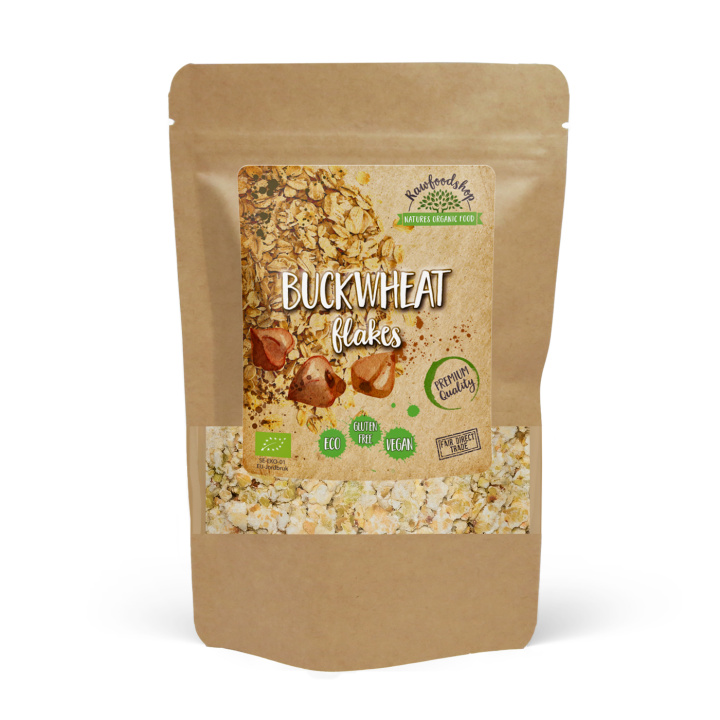 Tattarilastut LUOMU 500g ryhmässä Raaka-aineet / Leipominen / Viljat & Hiutaleet @ Rawfoodshop Scandinavia AB (AB044)