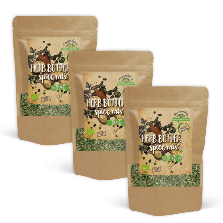 Maustevoi-mausteseos LUOMU 50g x 3 pakettia ryhmässä Raaka-aineet / Ruokakomero / Mausteet & Suola @ Rawfoodshop Scandinavia AB (AB056-SET3)