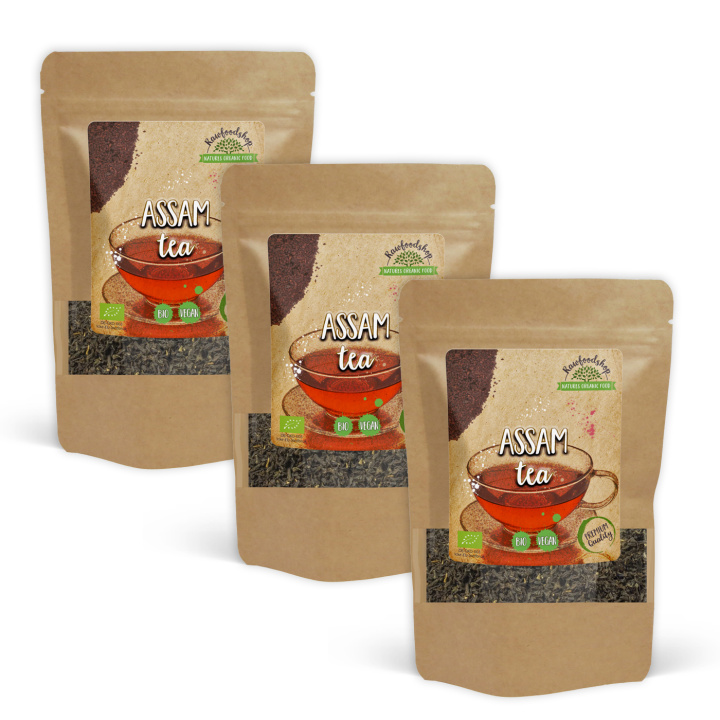 Assam Tee LUOMU 100g x 3 pakettia ryhmässä Raaka-aineet / Juomat / Teet @ Rawfoodshop Scandinavia AB (AST10-SET3)