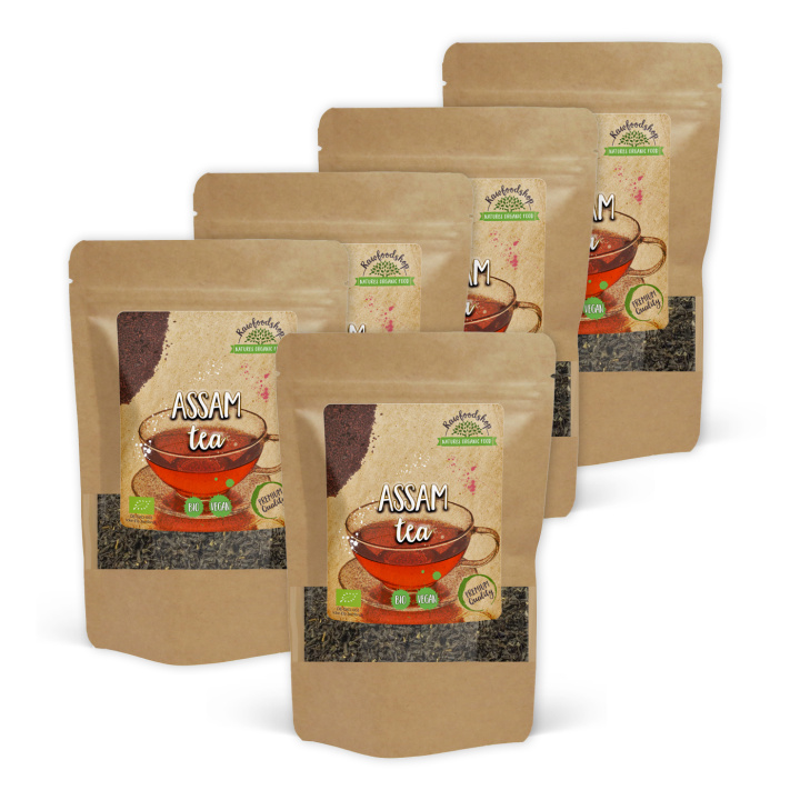 Assam Tee LUOMU 100g x 5 pakettia ryhmässä Raaka-aineet / Juomat / Teet @ Rawfoodshop Scandinavia AB (AST10-SET5)