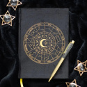 Päiväkirja Astrologia Kuulakärkikynällä Musta Obsidiaani