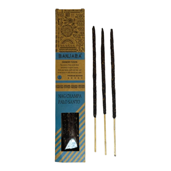 Suitsuke Palo Santo Nag Champa 8 kpl ryhmässä Koti & Sielu / Tunnelma & tuoksu / Suitsuke @ Rawfoodshop Scandinavia AB (BANJPALO-02)