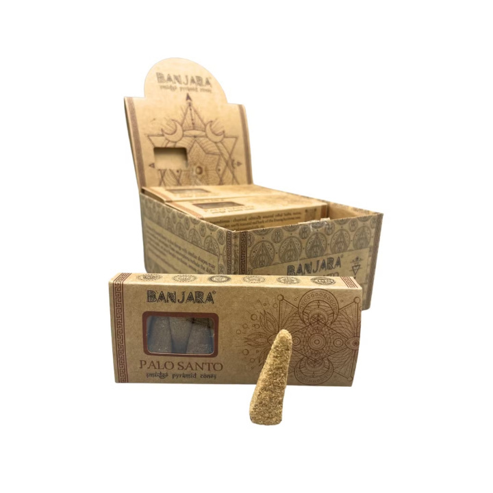 Suitsukepyramidit Palo Santo 10st ryhmässä Koti & Sielu / Tunnelma & tuoksu / Suitsuke @ Rawfoodshop Scandinavia AB (BANJSC-06)