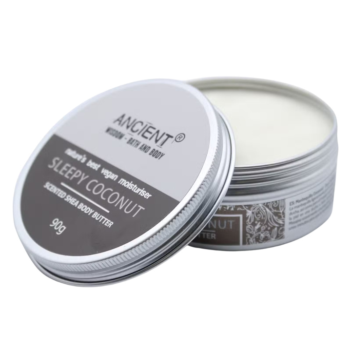 Body Butter Sleepy Coconut 90g ryhmässä Iho & Vartalo / Vartalo / Vartalovoide & öljy @ Rawfoodshop Scandinavia AB (BBFO-01)