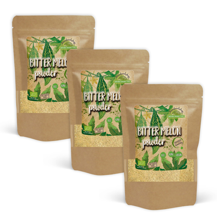 Bittermeloni LUOMU 100g x 3 pakettia ryhmässä Raaka-aineet / Hedelmät & Marjat / Muu Hedelmä ja Marjat @ Rawfoodshop Scandinavia AB (BIT01-SET3)