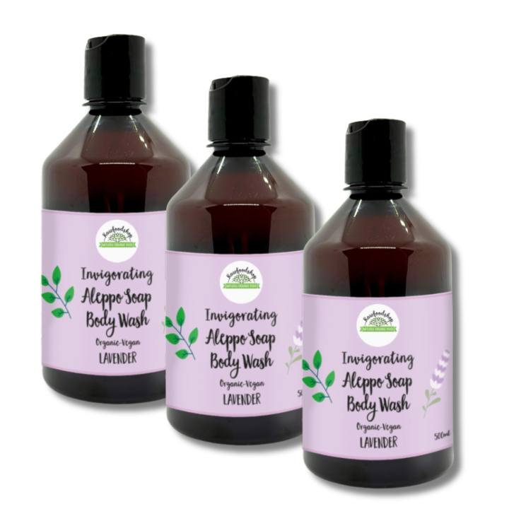 Aleppo Nestesaippua Laventeli LUOMO 500ml x 3 kpl ryhmässä Iho & Vartalo / Vartalo / Suihkusaippua @ Rawfoodshop Scandinavia AB (BN1009-SET3)