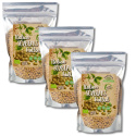 Kuoritut soijapavut LUOMU 1kg x 3 pakettia
