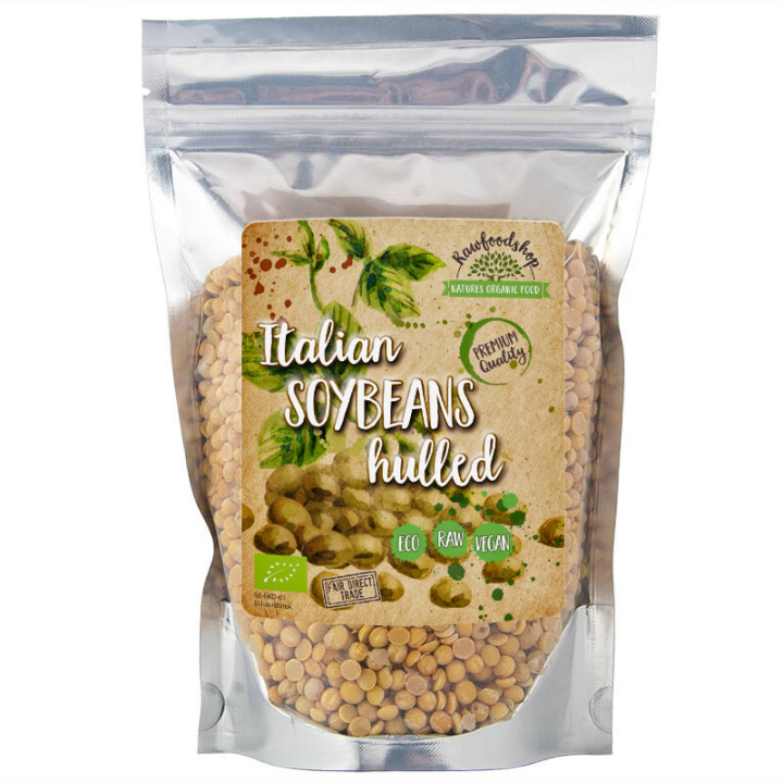 Kuoritut soijapavut LUOMU 1kg ryhmässä Raaka-aineet / Ruokakomero / Palkokasvit / Pavut @ Rawfoodshop Scandinavia AB (BON51)