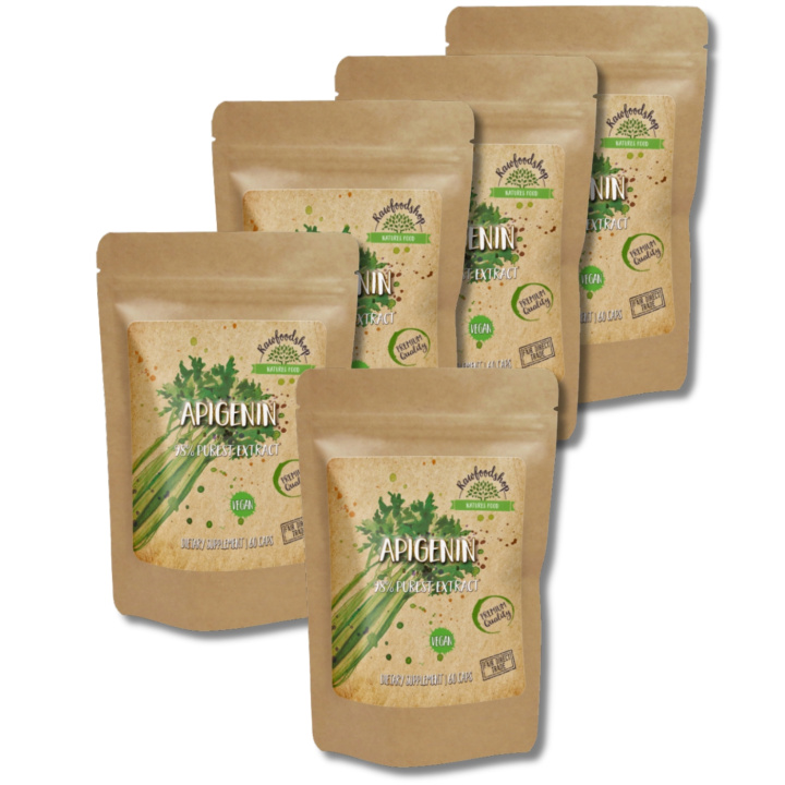 Apigenin Extract 100mg 60 kapselia x 5 pakettia ryhmässä Ravintolisät / Yrtit ja Kasvit / Yrtit @ Rawfoodshop Scandinavia AB (CAPAPI60-SET5)