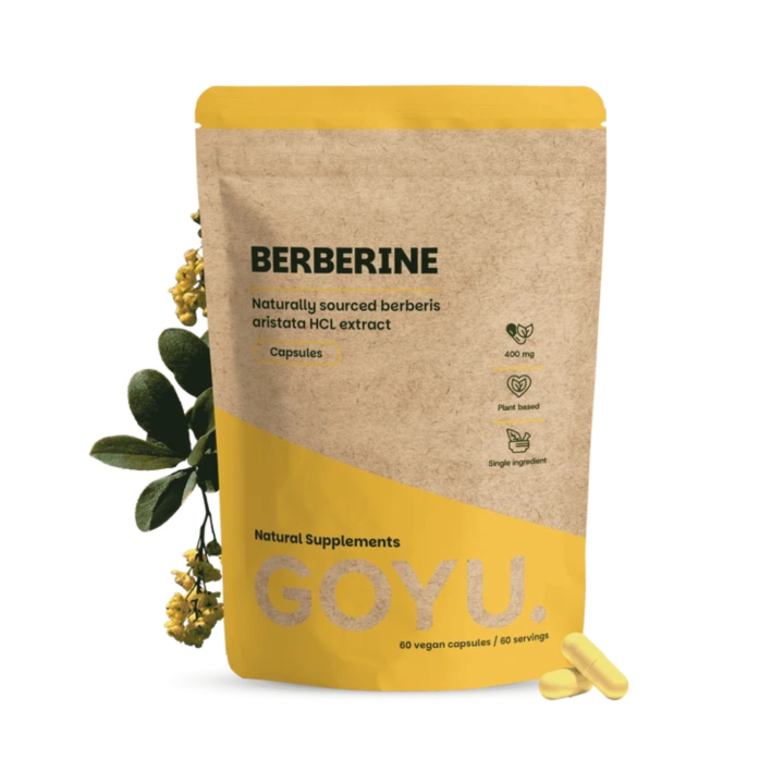 Berberine Extract 400mg 60 kapselia ryhmässä Ravintolisät / Yrtit ja Kasvit / Yrtit @ Rawfoodshop Scandinavia AB (CAPBER60)