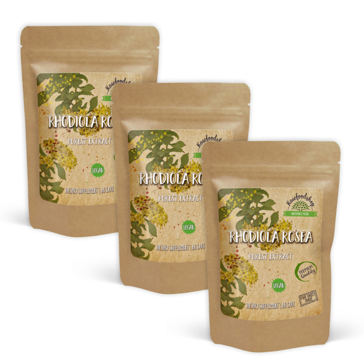 Rhodiola Rosea Extract 500mg 60 kapselia x 3 pakettia ryhmässä Ravintolisät / Yrtit ja Kasvit / Yrtit @ Rawfoodshop Scandinavia AB (CAPRHO60-SET3)