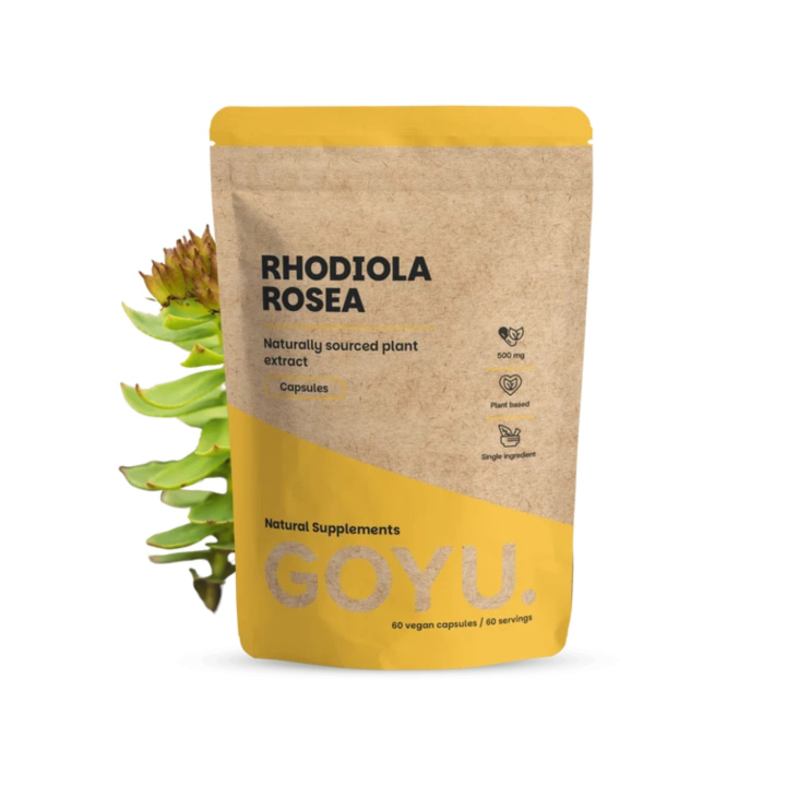 Rhodiola Rosea Extract 500mg 60 kapselia ryhmässä Ravintolisät / Yrtit ja Kasvit / Yrtit @ Rawfoodshop Scandinavia AB (CAPRHO60)