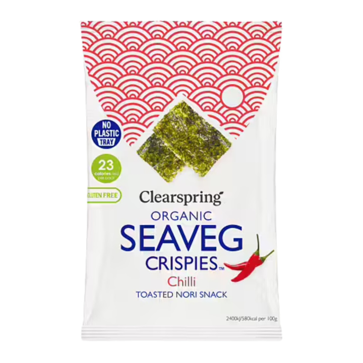 Levä Crispies Chili LUOMU 4g ryhmässä Raaka-aineet / Terveysruoka / Levät & Merilevät @ Rawfoodshop Scandinavia AB (CG005322)