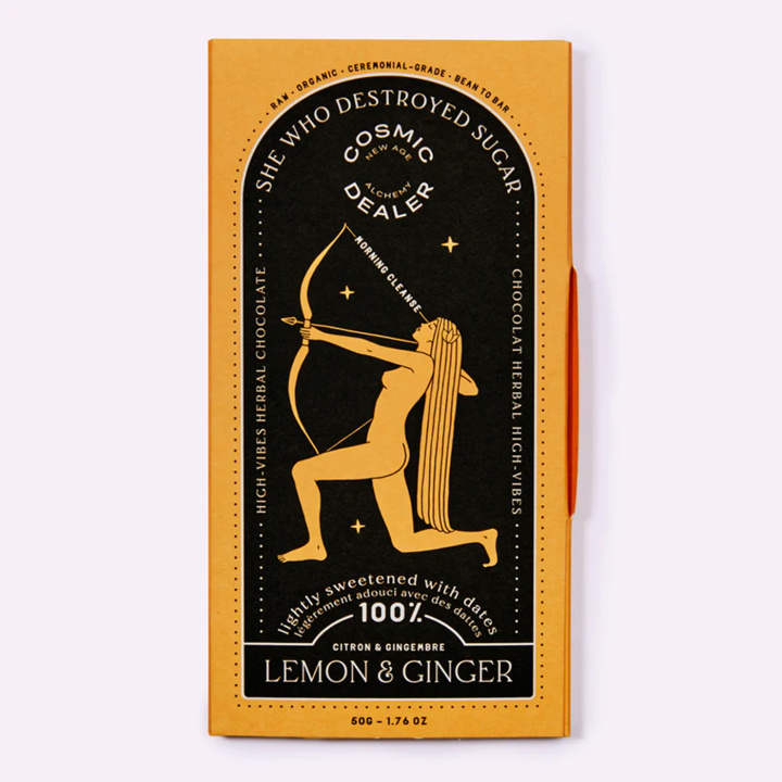 Suklaa Sitruuna & Inkivääri LUOMU 50g ryhmässä Raaka-aineet / Karkkia & Suklaata / Suklaapatukat @ Rawfoodshop Scandinavia AB (CHOCOLG100)