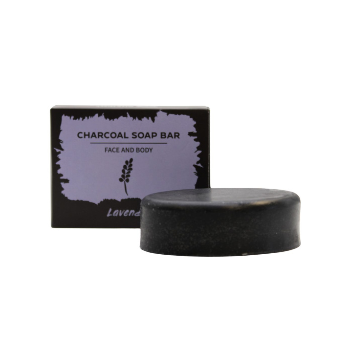 Laventeli Saippua Aktiivihiili 85g ryhmässä Iho & Vartalo / Kasvot / Puhdistus @ Rawfoodshop Scandinavia AB (CHSBUL-03)