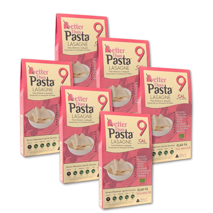 Better Than Lasagne LUOMU 385g x 6 pakettia ryhmässä Raaka-aineet / Ruokakomero / Pasta & Nuudelit @ Rawfoodshop Scandinavia AB (CNUD04-SET6)