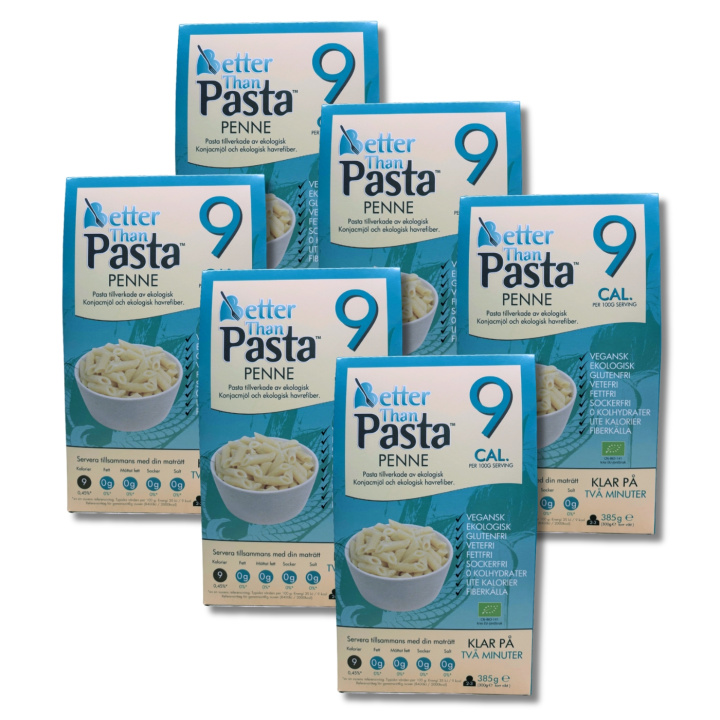 Better Than Penne LUOMU 385g x 6 pakettia ryhmässä Raaka-aineet / Ruokakomero / Pasta & Nuudelit @ Rawfoodshop Scandinavia AB (CNUD05-SET6)
