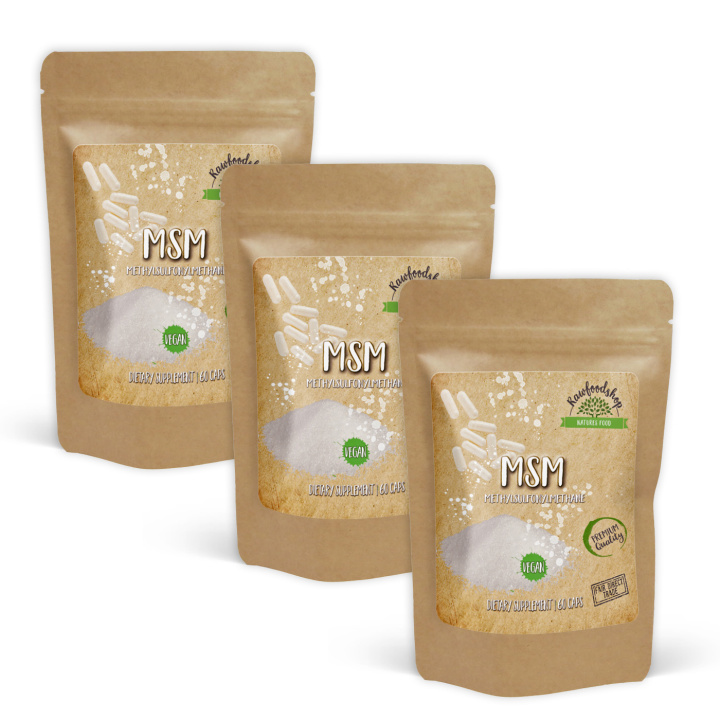 MSM 500mg 60 kapselia x 3 pakettia ryhmässä Ravintolisät / Muut ravintolisät / MSM @ Rawfoodshop Scandinavia AB (CUMSMX60CAP-SET3)