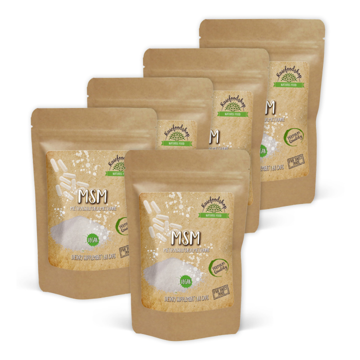 MSM 500mg 60 kapselia x 5 pakettia ryhmässä Ravintolisät / Muut ravintolisät / MSM @ Rawfoodshop Scandinavia AB (CUMSMX60CAP-SET5)
