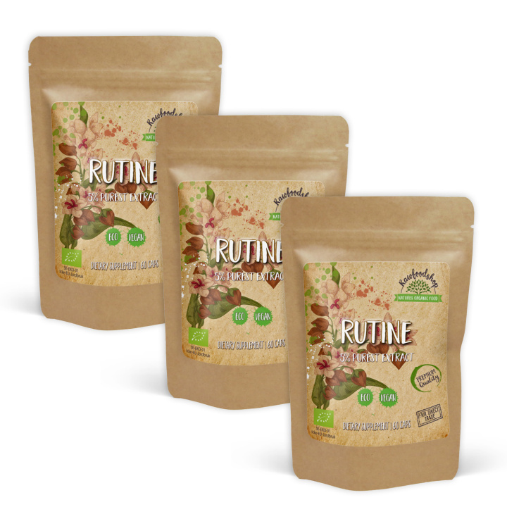 Rutiini Extract 500mg 60 kapselia x 3 pakettia ryhmässä Ravintolisät / Yrtit ja Kasvit / Yrtit @ Rawfoodshop Scandinavia AB (CURUTI60CAP-SET3)